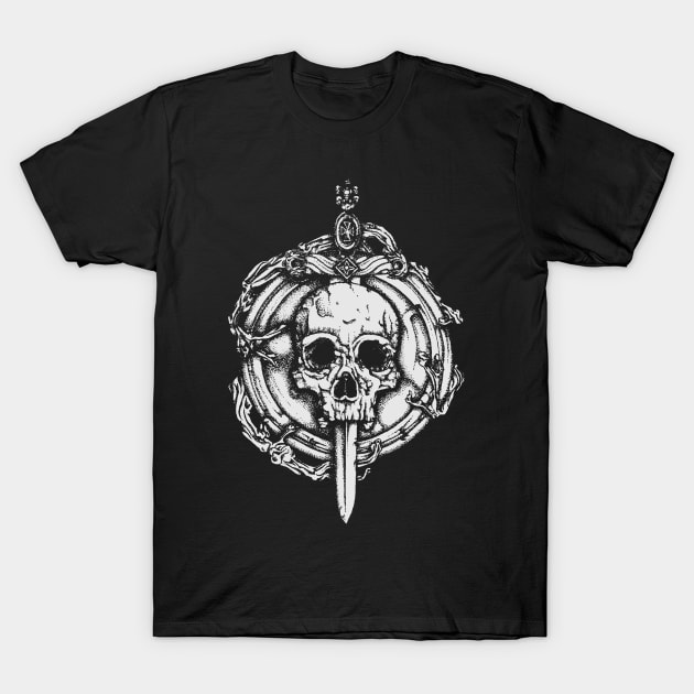 Bishop skull T-Shirt by juliusllopis